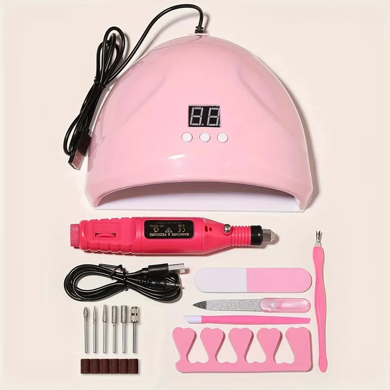 Kit Ponceuse USB et Lampe UV LED, Format Confort