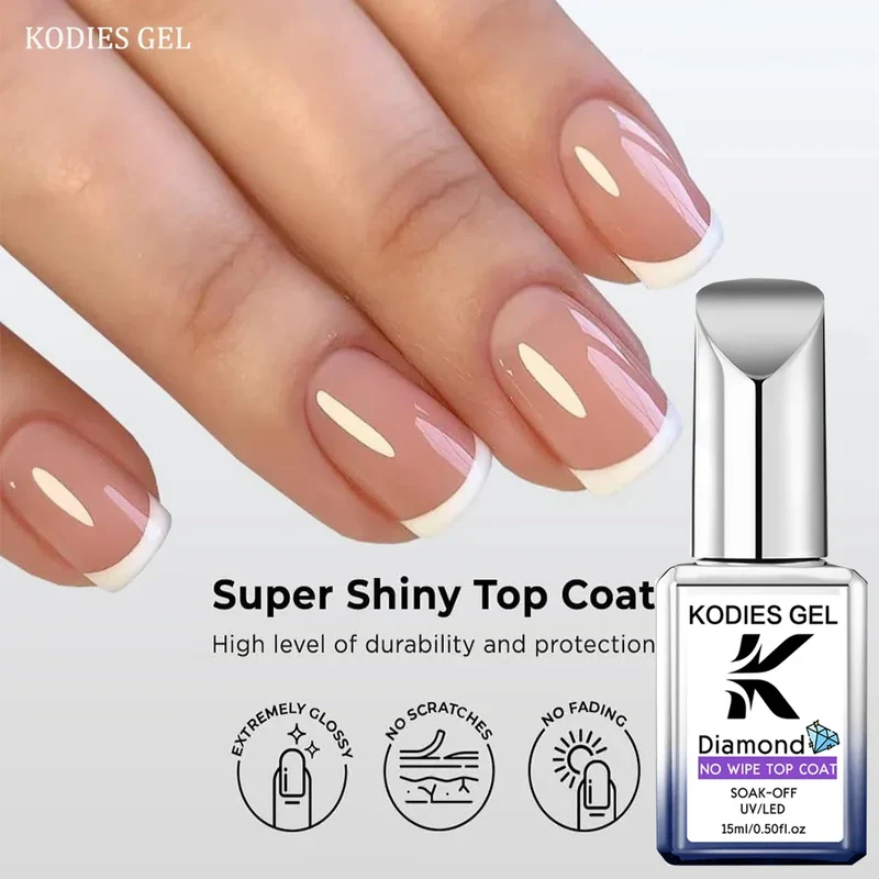 Top Coat Diamond Sans Rinçage Sans HEMA, 15 ml