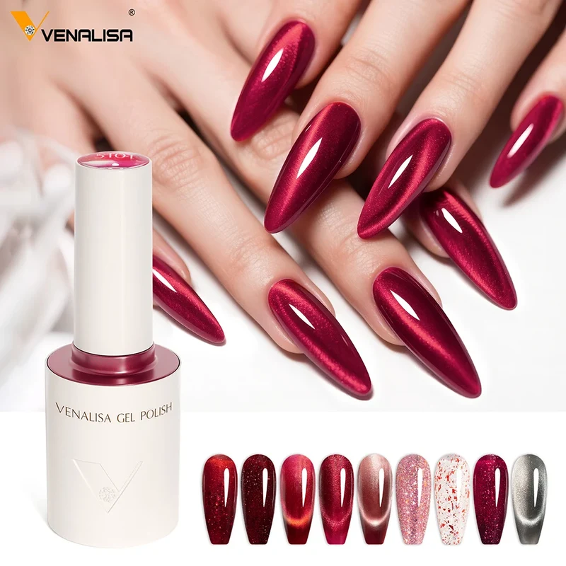 Vernis Semi-Permanent Pailleté et Cat Eye Sans HEMA, 10 ml